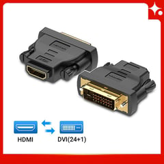 GENERICO - DVI 24 + 1 a HDMI Adaptador Conector Digital Full Hd - Negro