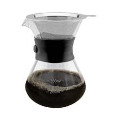 TRAMONTINA - Cafetera Gota a Gota con Colador de Acero Inoxidable -