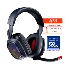 ASTRO GAMING - Audífono Inalambrico Astro A30 para PS5 PCMAC XBOX SERIES XS negro