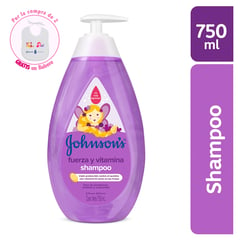 JOHNSONS - Shampoo Fuerza y Vitamina E 750ml