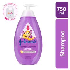 JOHNSONS - Shampoo Fuerza y Vitamina E 750ml