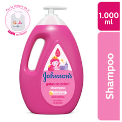 JOHNSONS - Shampoo Gotas de Brillo y Sedoso 1 Litro