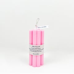 Z ZITA CANDLE - Pink Pillar Flower M