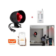 GENERICO - Alarma Wifi y Sensor de Movimiento Sirena Smartphone App Tuya Smart