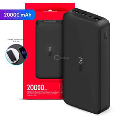 XIAOMI - Cargador portátil redmi power bank 20000mah fast charger negro