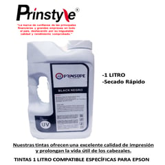 GENERICO - TINTA 1 LITRO UV PRINSUPE P/EPSON COMPATIBLE-ULTRA UV NEGRO