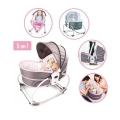 IDEAL - Silla Mecedora Portátil Multifuncional 5 en 1 Rosado