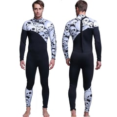 GENERICO - Wetsuit L Neopreno 3mm Negro Calaveras