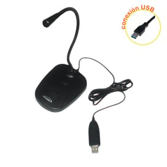 pctronix - Micrófono de pedestal USB para PC Laptop -