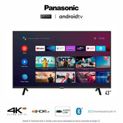 PANASONIC - Televisor Smart 4K UHD Android 43 TC-43HX550P - Negro