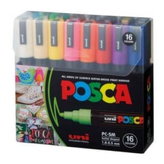 POSCA - Set Marcadores Punta 5m x 16 Básico