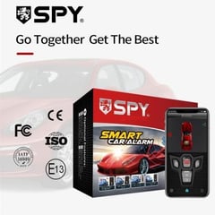 SPY - Alarma de auto con botón de encendido llave con pantalla LCD y APP de celular