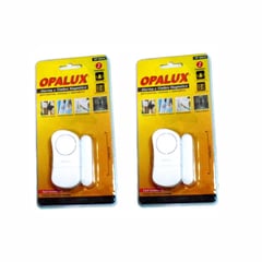 OPALUX - Mini Alarma con Sensor Magnético Puerta/Ventana Antirrobo - PACK 2 UNIDADES