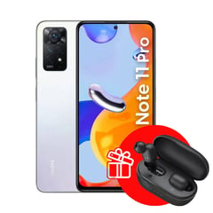 XIAOMI - Redmi Note 11 Pro 8/128 GB - Blanco+ Audífono Haylou GT1 PRO