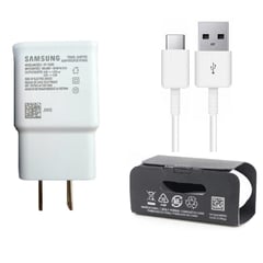 SAMSUNG - Cargador 15W Tipo-C Galaxy S10 - S10 Plus - S10e Blanco