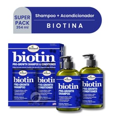 SUPER PACK 354.9 ml - Biotina ProCrecimiento Shampoo y Acondicionador.