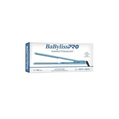 BABYLISS PRO - Plancha Alisadora Babyliss Pro Nano Titanium Wet Dry Placa Brillante 25mm