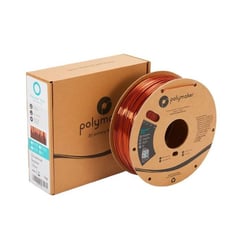 POLYMAKER - Filamento PolyLite PLA Sedoso Bronce Metalico 175mm 1Kg
