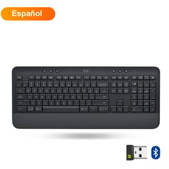 LOGITECH - Teclado multimedia K650 Inalambrico USB y Bluetooth - Negro