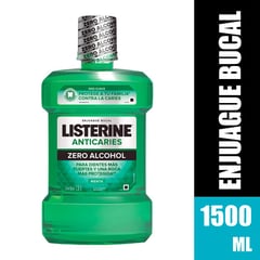 LISTERINE - Enjuague Bucal Anticaries Zero Alcohol 1,5 Litros