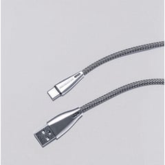 GENERICO - CABLE TIPO C USB PARA IPHONE 1,5 METROS DE ALEACION DE ZINC 5 AMP