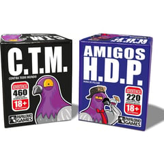 PAPALOMO GAMES - Pack juegos de mesa - c.t.m. y amigos h.d.p.