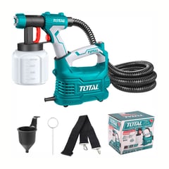 TOTAL TOOLS - PISTOLA PINTAR ELÉCTRICA 550W PINTURA CON COMPRESOR TOTAL