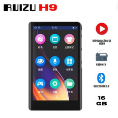 GENERICO - Reproductor MP3 RUIZU H9 Tactil Radio FM Bluetooth 5.0