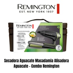 REMINGTON - Secadora Aguacate Macadamia Alisadora Aguacate - Combo