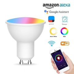 GENERICO - Dicroico Led RGB Smart Wifi Alexa y Google Home