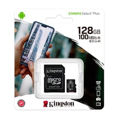 KINGSTON - Memoria Micro SD 128GB Canvas Select Plus Clase 10