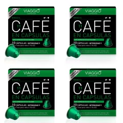 VIAGGIO ESPRESSO - Pack Brasil: 40 cápsulas de café para el sistema Nespresso® original