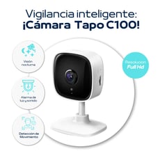 TP LINK - Cámara de seguridad wifi Full-HD para interiores Tapo-C100 - Tp-Link