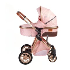 BHAPPY - Coche para Bebe Moises 2.0 de Aluminio Mochila Rosado