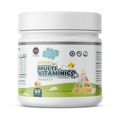 NIBRAY - Multivitamínico B1 B2 B6 B9 B12 A D C y E Kids 60 Gomitas