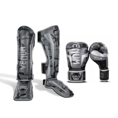 VENUM - Pack Guantes Canillera Plomo Champion