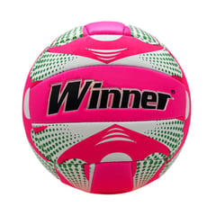 WINNER - Pelota de Voley Cosido Talla 5 Fucsia-Verde