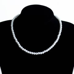 MANYA - Collar de perlas basic 45cm de largo