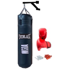SPORT RICHMAR - Saco de boxeo lleno 100cm rack cadena y guantes