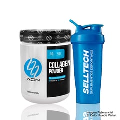 ADN - Colágeno Adn Collagen Powder 500gr Naranja  Shaker