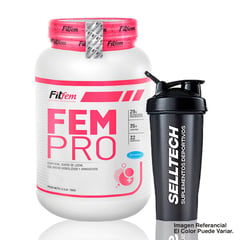 FITFEM - Proteína Fem Pro 1.1 kg Chocolate Shaker