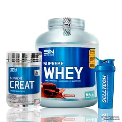 SUPREME NUTRITION - Supreme Whey 6.6 Lb Chocolate + Creatina 500gr + Shaker