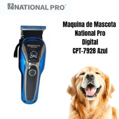 GENERICO - Maquina de Mascota National Pro Digital CPT-7928 - Azul