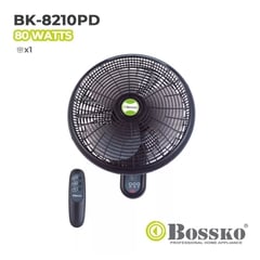 BOSSKO - Ventilador De Pared De 16  Bk8210pd Ccontrol Remoto