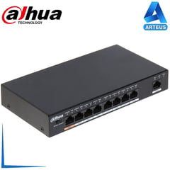 DAHUA - Pfs3009-8et-96 - switch poe 8 puertos 10/100 96w