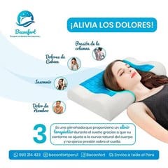 GENERICO - Almohada Memory Foam Bamboo Gel Tech 50×30