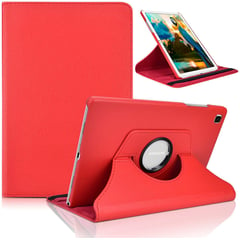 GENERICO - Funda Giratoria para Tablet Samsung Tab A7 10.4 T500T505 Rojo