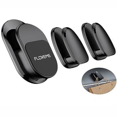 FLOVEME - Soporte magnético para fijar celular en auto - pack 3 soportes - Negro