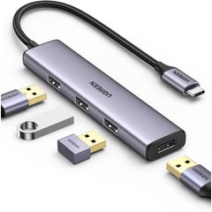 Adaptador Hub Tipo C a USB Thunderbolt a puertos USB