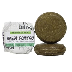 BITOKA - Shampoo Sólido Fortalecimiento Capilar y Caspa de Neem y Romero